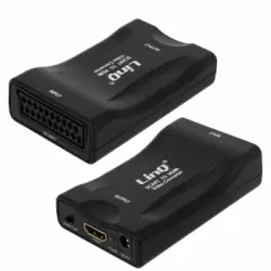 Adaptador De Video Euroconector A Hdmi Linq 1080p - Negro