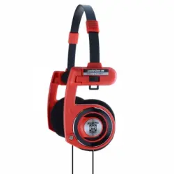Auriculares Con Cable Cascos On Ear De Diadema Abiertos, Headphones On Ear Plegables Ajustables Rojo Koss Porta Pro Flame