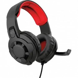Auriculares gaming - Trust GXT 411 Radius, Con cable, Plegable, Rojo y negro