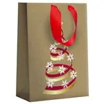 Bolsa de regalo grande Kraft Abeto