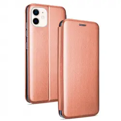 Cool Funda Flip Cover Elegance Rosa Oro para iPhone 12 Mini