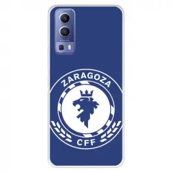 Funda Para Vivo Y72 5g Del Zaragoza Cf Femenino Escudo Grande Fondo Azul - Licencia Oficial Zaragoza Cf Femenino