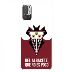 Funda para Xiaomi Redmi Note 10 5G del Albacete Escudo "del Albacete Que No Es Poco" - Licencia Oficial Albacete Balompi