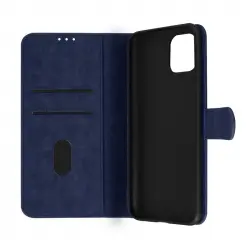 Funda Samsung Galaxy A03 Tarjetero Soporte Vídeo Azul