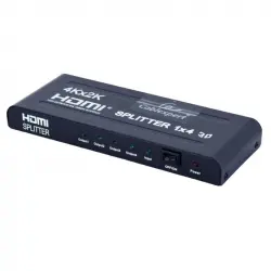 Gembird DSP-4PH4-02 Divisor de HDMI 4 Puertos Negro
