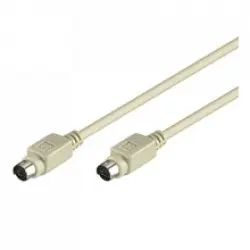 Goobay Cable PS/2 Mini DIN 6pin Macho/Macho 5m Beige