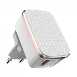 Osca Connect OC1204Q Cargador 2 USB 2.4A Auto ID