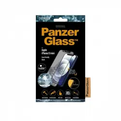 PanzerGlass Protector Cristal Templado Antibacteriano Bloqueo de Cámara CamSlider para iPhone 12 mini