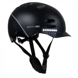 Safe-Tec SK8 Casco Inteligente con Bluetooth para Patinete y Bicicleta Talla L