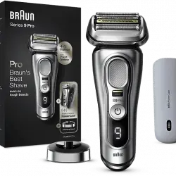 Afeitadora - Braun Series 9 Pro 9427s, Cabezal 4+1 con Recortadora ProLift, PowerCase, Batería de 60 Minutos, Wet & Dry