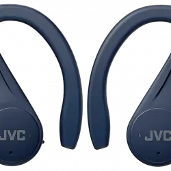 Auriculares deportivos - JVC HA-EC25TAU, Bluetooth, Autonomía 30 h, Micrófono, Asistente voz, Azul