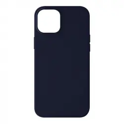 Avizar Funda Silicona Semirrígida Acabado Tacto Suave Azul Oscuro para iPhone 13