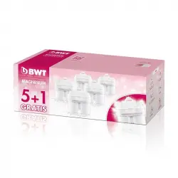 BWT Magnesium Mineralizer Pack de 5+1 Filtros con Magnesio Longlife Mg2+