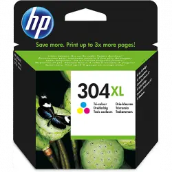 Cartucho de tinta - HP 304XL, Tricolor, N9K07AE