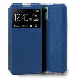 Cool Funda Flip Cover Liso Azul para Xiaomi Mi 11 Lite/Mi 11 Lite 5G