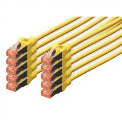 Digitus Cable de Red S-FTP Cat. 6 LSZH 3m Amarillo 10 Unidades