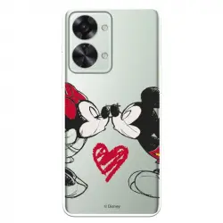 Funda Para Oneplus Nord 2t 5g Oficial De Disney Mickey Y Minnie Beso - Clásicos Disney