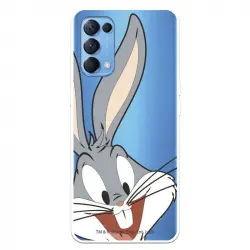Funda Para Oppo Find X3 Lite Oficial De Warner Bros Bugs Bunny Silueta Transparente - Looney Tunes