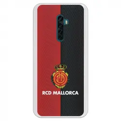 Funda Para Oppo Reno2 Del Mallorca Rcd Mallorca Diagonales Transparente - Licencia Oficial Rcd Mallorca