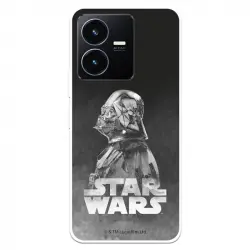 Funda Para Vivo Y22s Oficial De Star Wars Darth Vader Fondo Negro - Star Wars
