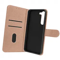 Funda Samsung Galaxy S23 Tarjetero Soporte Vídeo Rosa