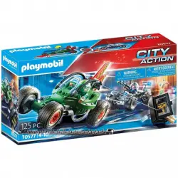 Playmobil City Action Kart Policial: Persecución Ladrón de Caja Fuerte