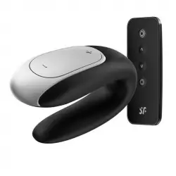 Satisfyer Double Fun Connect Vibrador para Parejas Negro