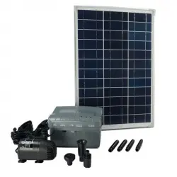 Ubbink SolarMax 1000 Conjunto con Panel Solar 20W + Bomba 1350 L/h + Batería 12V/7Ah
