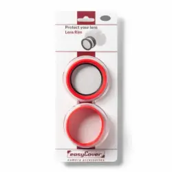 Aros Protectores Para Su Objetivo Con Diámetro 58mm Rojo