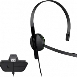 Auriculares - Microsoft S5V-00015 Xbox One Chat Headset, De diadema,Con cable, Micrófono, Negro