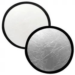 Bresser TR-8 Reflector Plegable Redondo 2 en 1 80 cm Plata/Blanco