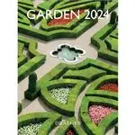 Calendario 2024 Pequeño 16 meses mes visto Jardines
