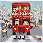 Calendario fotográfico de pared 2024 Legami 30x29 mes visto London inglés