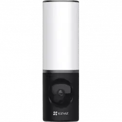 Cámara de vigilancia IP - Ezviz LC3, 4 MP, 700 Lumen, IP65, 3D DNR, Visión nocturna, Blanco/Negro