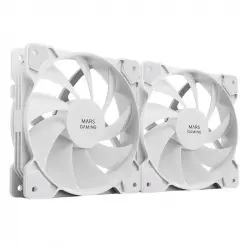 Mars Gaming MFPROX2W Set de 2 Ventiladores 120mm Blancos