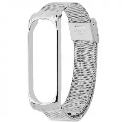 OcioDual Correa de Metal Plata para Xiaomi Mi Smart Band 3/4