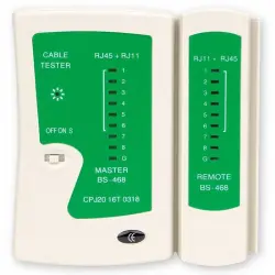 OcioDual Tester Comprobador Cable de Red RJ45/RJ11 con Funda