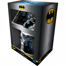 Pack Merchandising - Sherwood Batman: Caja Regalo Graffiti Hero, Taza de cerámica + Llavero Posavasos, Multicolor