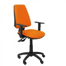 Piqueras y Crespo Elche Silla Sincro Similpiel Naranja con Brazo Regulable