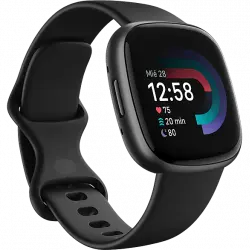 Smartwatch - Fitbit Versa 4, 1.34" FHD AMOLED, 129 209 mm, 5 ATM, Bluetooth 5.0, 6 días, Negro Grafito