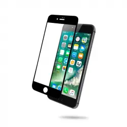 Unotec Full Cover Protector Cristal Templado 5D Negro para iPhone 7/8 Plus