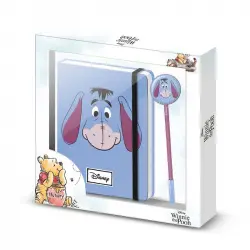 Winnie The Pooh Igor Face-caja Regalo Con Diario Y Bolígrafo Fashion, Azul
