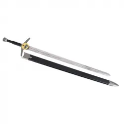Amont Réplica Espada de Geralt De Rivia The Witcher con Funda de Piel Negra 121.5cm