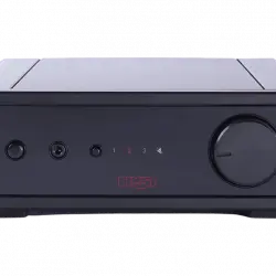 Amplificador estéreo - Rega IO, 30 W por canal, 8Ω, 1x Phono input, 2x Line inputs, Mando a distancia, Negro