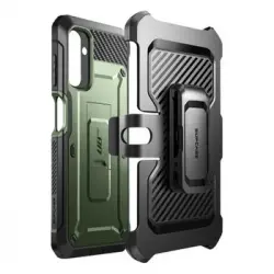 Carcasa Supcase Para Samsung A14 5g Antigolpes Soporte Clip Cinturón – Verde