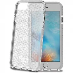 Celly Hexagon Funda Rugerizada Blanca para Apple iPhone 7/8/SE 2020