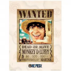 Erik Editores Art Print One Piece Netflix - Wanted Monkey D. Luffy 30x40 Cm