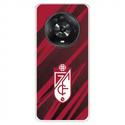 Funda Para Huawei Honor Magic4 Lite Del Granada Cf Escudo - Líneas Rojas Y Negras - Licencia Oficial Granada Cf
