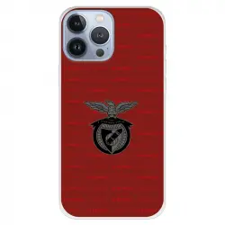Funda Para Iphone 13 Pro Max Del Escudo Fondo Granate - Licencia Oficial Benfica