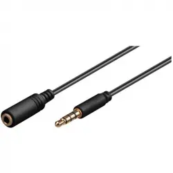 Goobay Cable Extensor Jack 3.5mm 4 pines Macho/Hembra 50cm Negro